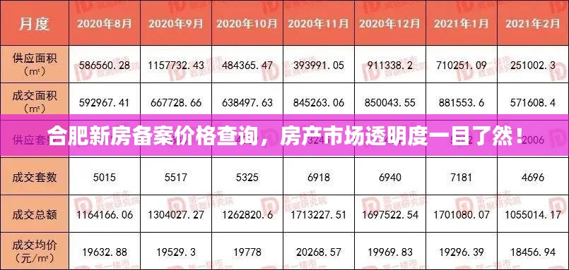 合肥新房备案价格查询，房产市场透明度一目了然！