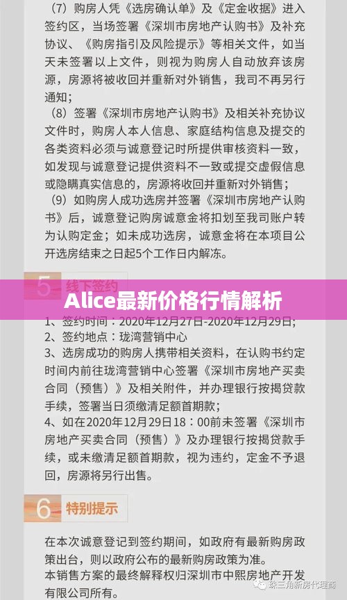 Alice最新价格行情解析