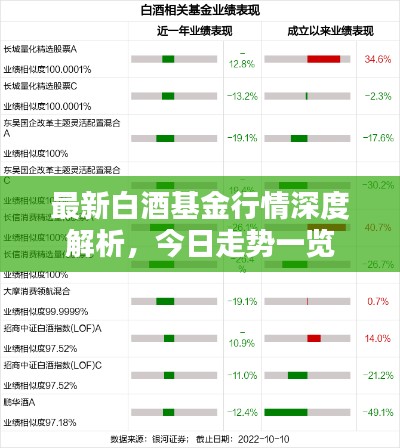 最新白酒基金行情深度解析，今日走势一览
