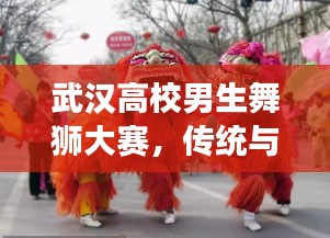 武汉高校男生舞狮大赛，传统与青春的激情交汇，舞出热血风采！