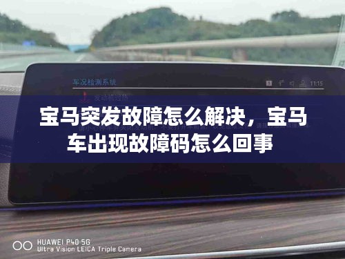 宝马突发故障怎么解决，宝马车出现故障码怎么回事 